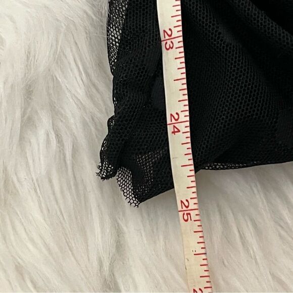 White House Black Market Y2K Sheer Mesh Polka Dot Top XS - Picture 8 of 10